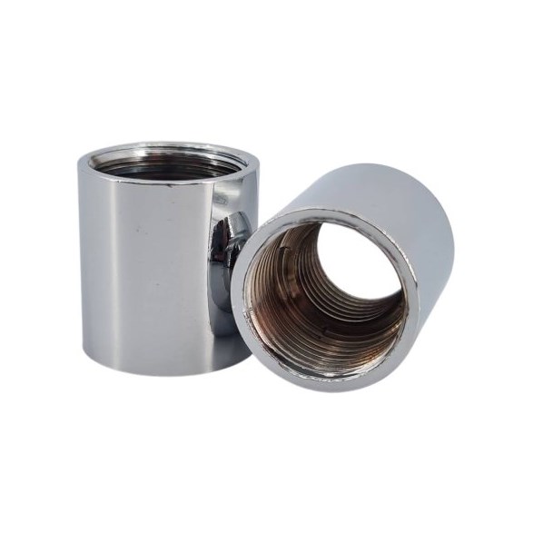 Reduceringsnippel inv M13-inv M10 krom