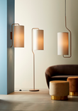 Pensile golvlampa sandstruktur E27