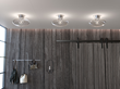 Bullo plafond, aluminium/klarglas 27cm