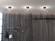 Bullo plafond, oxid/klarglas 27cm