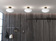 Bullo XL Plafond, Mässing/Opalglas 38cm
