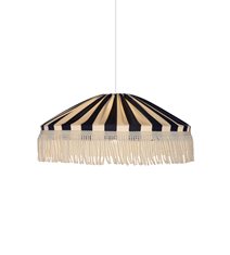 Taklampa Capri D58 s/v frans E27 5m IP44 blå/vit
