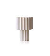 Plissé bordslampa, White Edition
