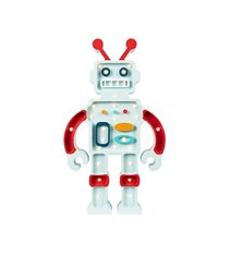 Little Lights Robot Bordslampa, Metalic Blue