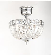 Plafond Flores Liten Krom 25cm