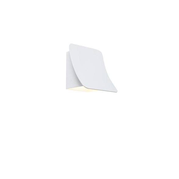 Bend vägglampa LED, vit 18,7cm