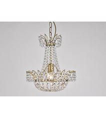 Kristallkrona Alexander Antikmässing 36cm