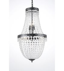 Kristallkrona Morsamt Stor Antiksilver 40cm