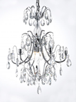 Kristallkrona Charlotte 6-Arm Medium Krom 47cm