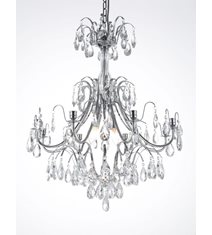 Kristallkrona Charlotte 8-Arm Stor Krom 60cm
