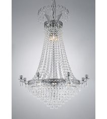 Kristallkrona Empire Classic 8-Arm Stor Krom 66cm
