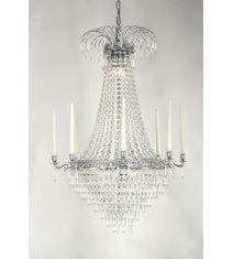 Kristallkrona Empire Classic Ny 8-Arm Stor Krom 66cm