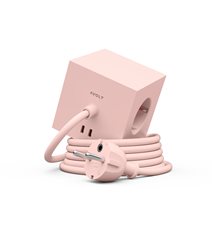 Square 1 USB-C/magnet grenuttag, New Pink 3m
