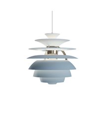 PH Snowball pendel E27 Chrome/Dusty Blue