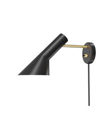 AJ vägglampa Black/Brass