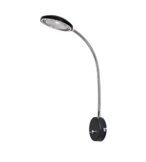 HERO vägglampa, svart/krom