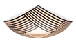 Kuulto 9100 tak/vägg plafond, svart 52cm 3000K