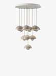 CANOPY Flowerpot Chandelier VP1 10 pendants Ø77 cm Matt White