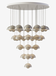 CANOPY Flowerpot Chandelier VP10 31 pendants Ø89 cm Matt White