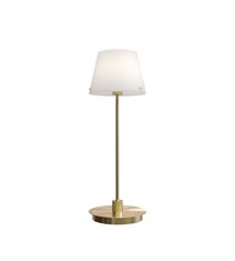 Gil il Grande bordslampa satin mäss opal