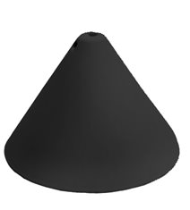 Takkopp m sidoskruv, svart 12,5cm