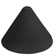 Takkopp m sidoskruv, svart 12,5cm