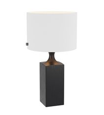 Woody bordlampa H56cm svart/vit