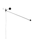 Counterbalance LED vägglampa, mattsvart