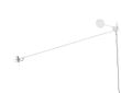 Counterbalance LED vägglampa, mattvit
