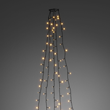 Julgransslinga 150 LED, svart/amber