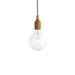E27 Pendel LED takupphäng, lerbrun
