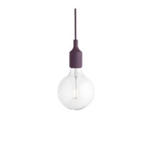 E27 Pendel LED takupphäng, burgundy