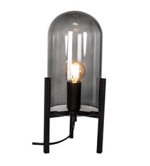 Smokey bordslampa, svart/rökgrå 30cm