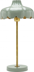 Wells bordslampa, grön/guld 50cm