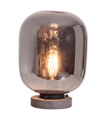 Leola bordslampa, svart/rökgrå 31cm