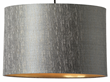 Erica lampskärm, grå/guld 40 cm