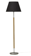Tullgarn golvlampa, råjärn/ek 130cm