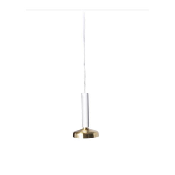 BLEND 1-låg LED, vit/mässing