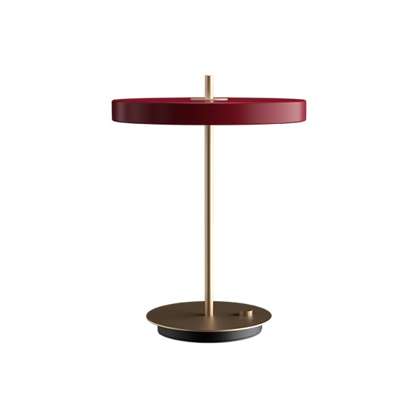 Asteria bordslampa, rubinröd 41,5cm
