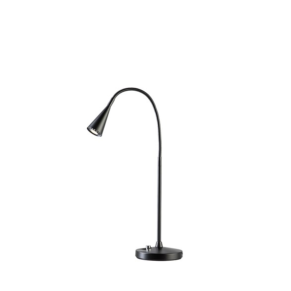 Ledro LED bordslampa, mattsvart 46,8cm