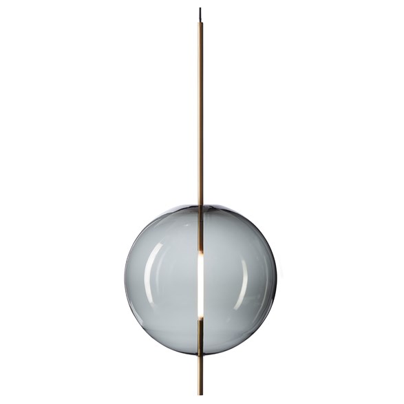 Kandinsky 45 taklampa, rökfärgat grå