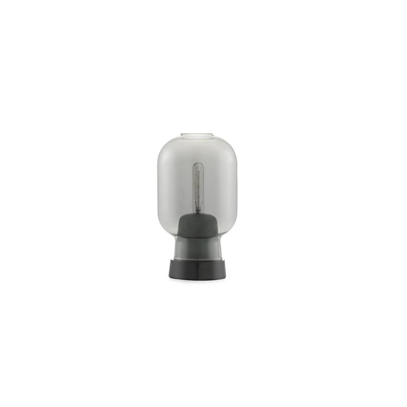 Amp bordslampa, rökfärgat/svart 26,5cm