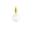 E27 Pendel LED takupphäng, gul