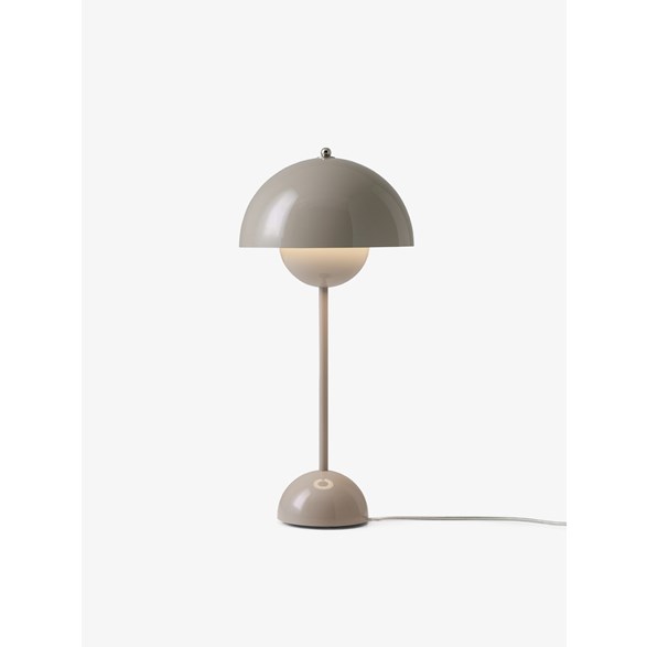 Flowerpot VP3 bordslampa, grå/beige 50cm