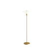PH 3½-2½ golvlampa, mässing/opal 130cm