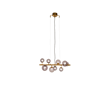 Molekyl taklampa, antik/rökfärgad 73cm