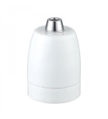 Lamphållare E27, Mattvit Porslin