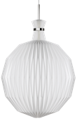 The Lantern pendel XL, vit/rostfritt stål 55cm