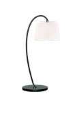 Snowdrop bordslampa, svart/vit