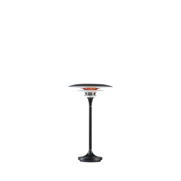 Diablo bordslampa LED, mattsvart/blankröd 20cm
